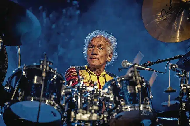 Mani Neumeier + guru guru drummer