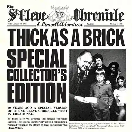 Thick As a Brick + Jethro Tull + Album Cover